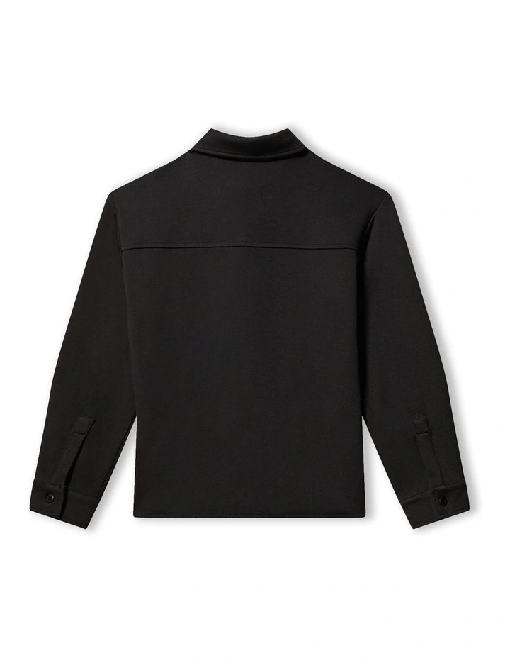 BOYS 8-16 Twill Punto Shirt in Black image 2