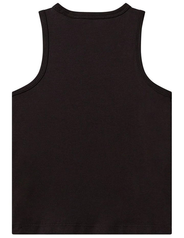 Slim Logo Tank Top (8-16 Years) in Black image 2