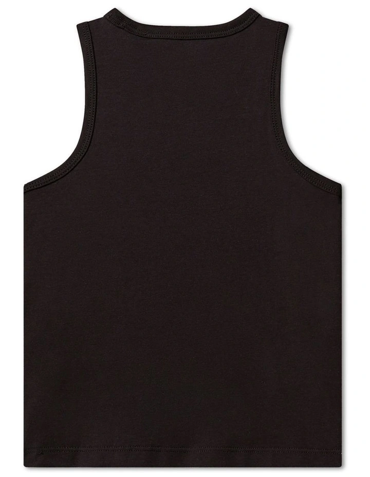 Logo Tank Top (8-16 Years) in Ck Black image 2