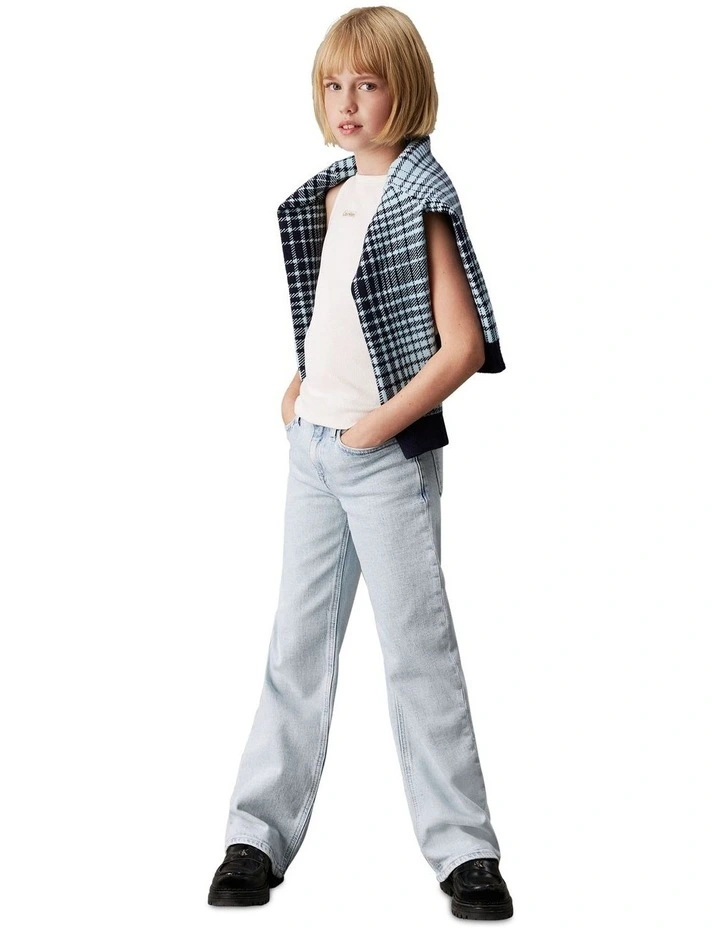 Rib Tank Top (8-16 Years) in White image 4