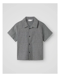 Hekarl short Sleeved Shirt in Navy Blazer