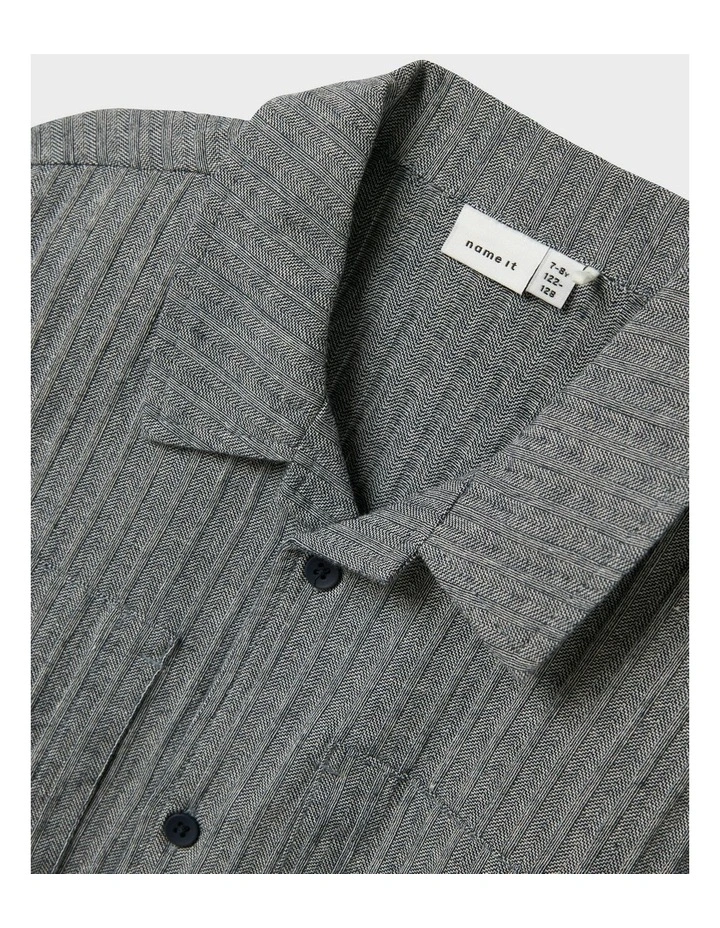 Hekarl short Sleeved Shirt in Navy Blazer image 3