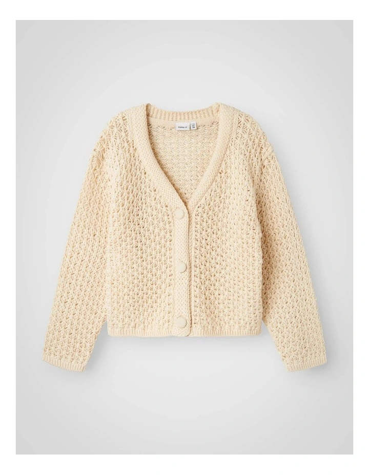 Ana Knit Cardigan in Caramel image 1