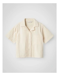 Jasmin Short Sleeve Shirt in Brown