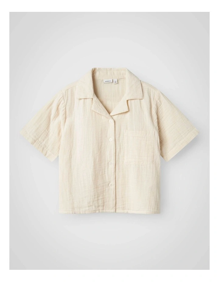 Jasmin Short Sleeve Shirt in Brown image 1