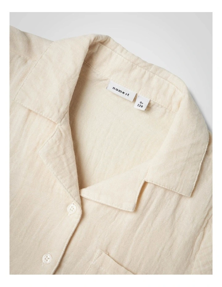 Jasmin Short Sleeve Shirt in Brown image 3