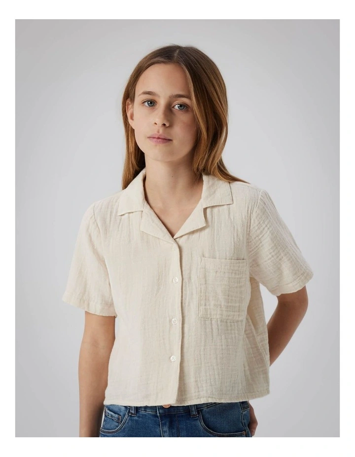 Jasmin Short Sleeve Shirt in Brown image 4