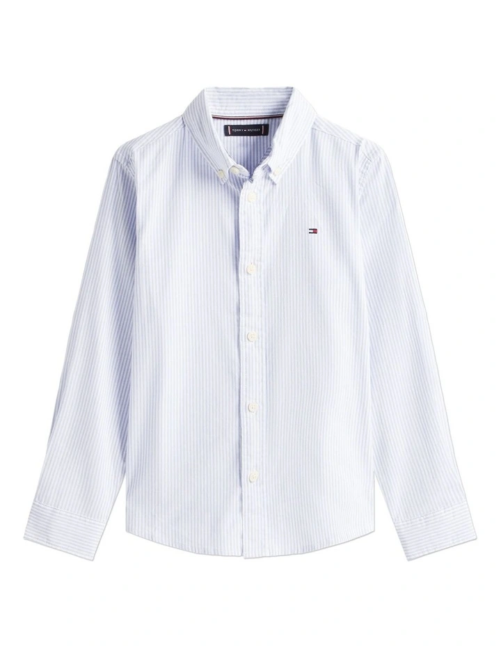 Flex Ithaca Shirt 8-16 in Cloudy Blue Stripe image 6