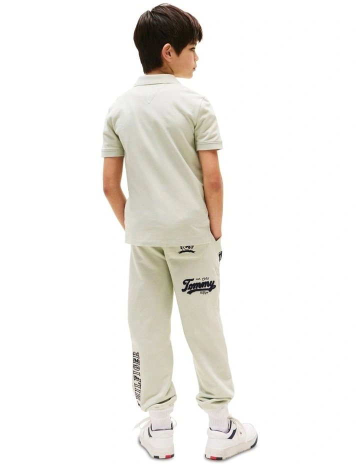 Signature Logo Regular Fit Polo Shirt (8-16Years) in Green image 2