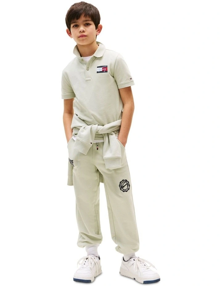 Signature Logo Regular Fit Polo Shirt (8-16Years) in Green image 4