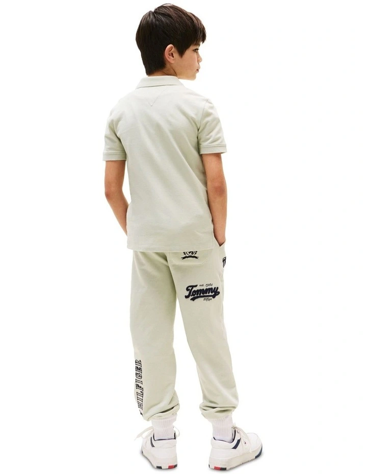 Signature Logo Regular Fit Polo Shirt (3-7Years) in Green image 2