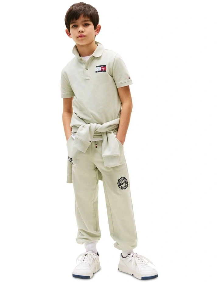 Signature Logo Regular Fit Polo Shirt (3-7Years) in Green image 4