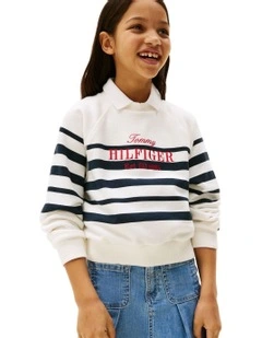 Logo Embroidery Sweatshirt (8-16Years) in Multi