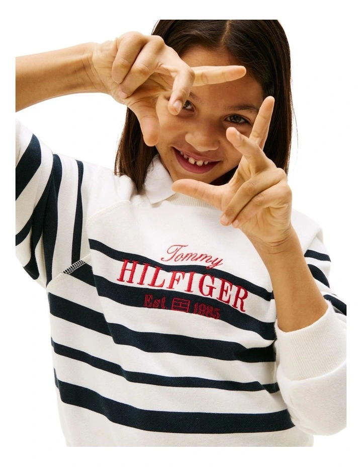 Logo Embroidery Sweatshirt (8-16Years) in Multi image 3