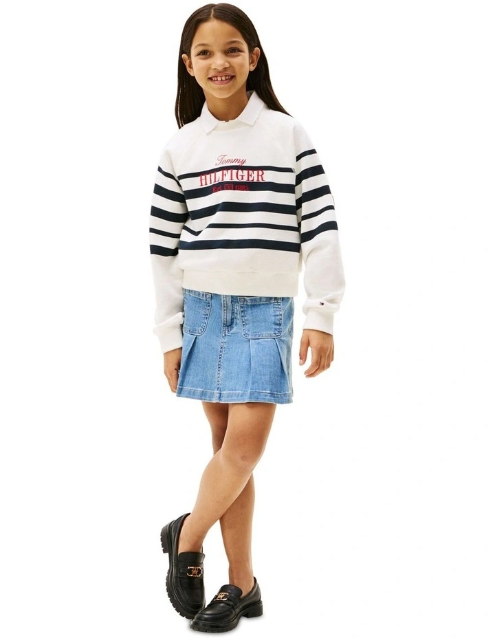 Logo Embroidery Sweatshirt (8-16Years) in Multi image 4