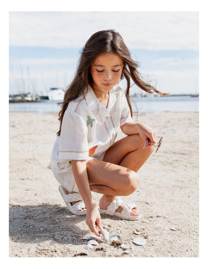 Sunrays Shirt (8 - 16 Years) in Vintage White image 2