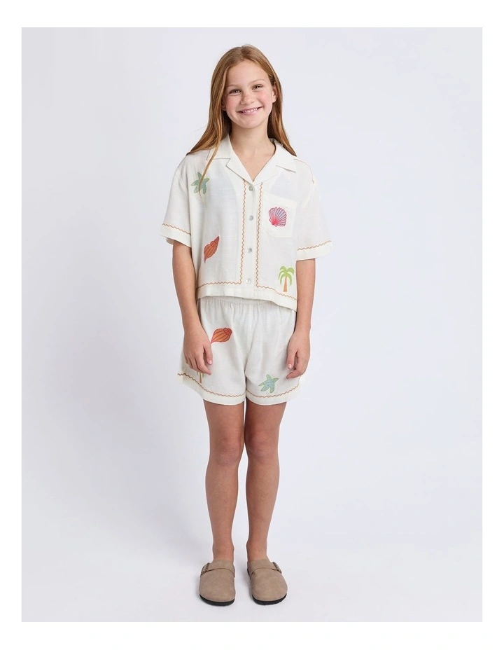 Sunrays Shirt (8 - 16 Years) in Vintage White image 5