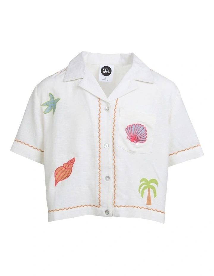 Sunrays Shirt (8 - 16 Years) in Vintage White image 7