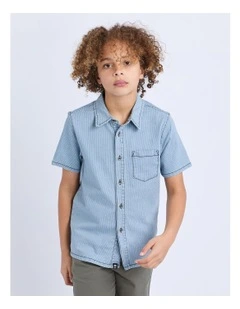 PinStripe Prize Shirt 8-16 in Blue