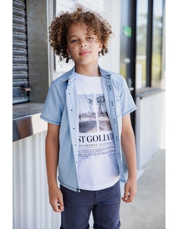 PinStripe Prize Shirt 8-16 in Blue image 2