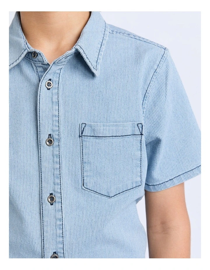 PinStripe Prize Shirt 8-16 in Blue image 5
