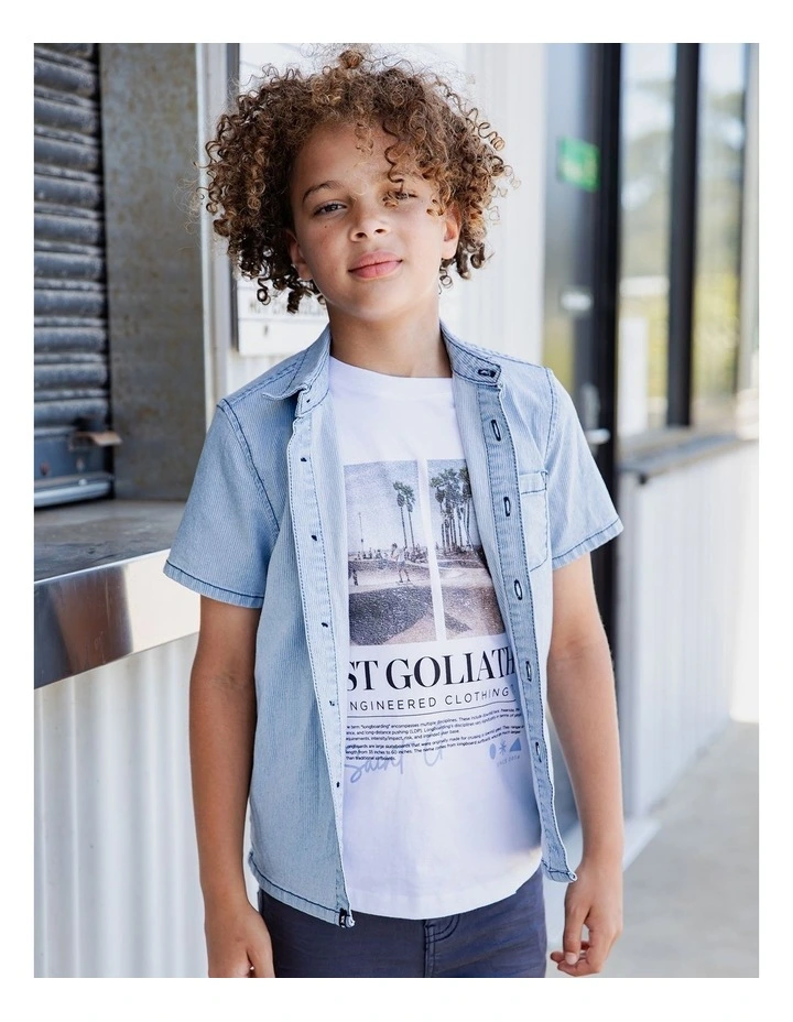 PinStripe Prize Shirt 3-7 in Blue image 2