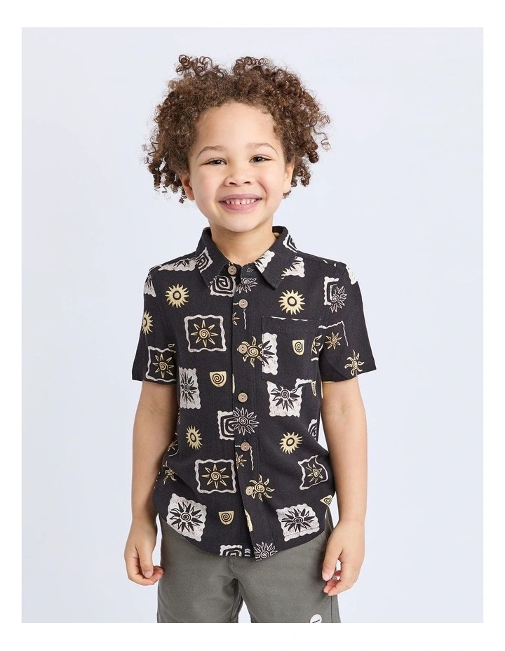 Sun Shirt (3-7 Years) in Black image 1