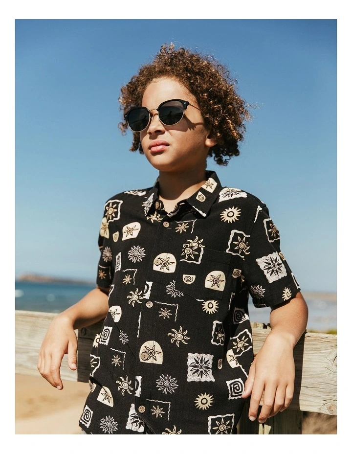 Sun Shirt (3-7 Years) in Black image 2