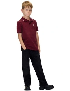 Tipping Polo Shirt in Red