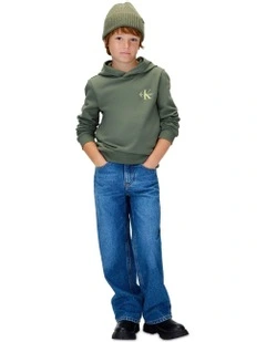 Monogram Hoodie in Green