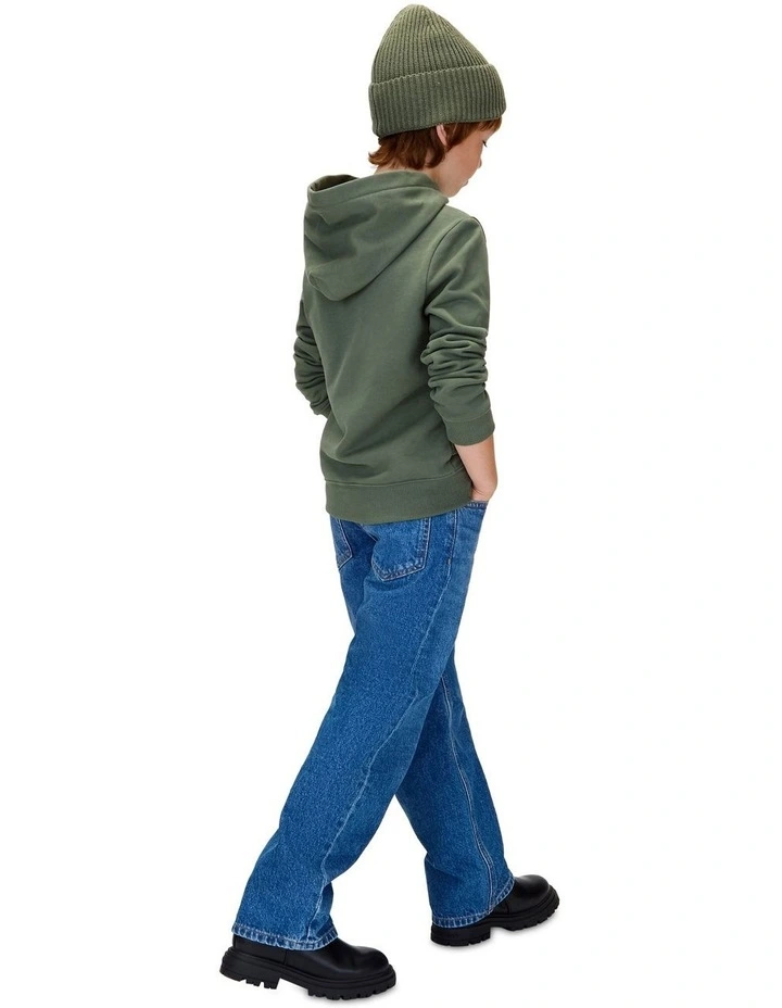 Monogram Hoodie in Green image 2