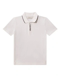 Pique Polo Shirt (8-16 Years) in White