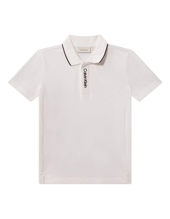 Pique Polo Shirt (8-16 Years) in White image 1