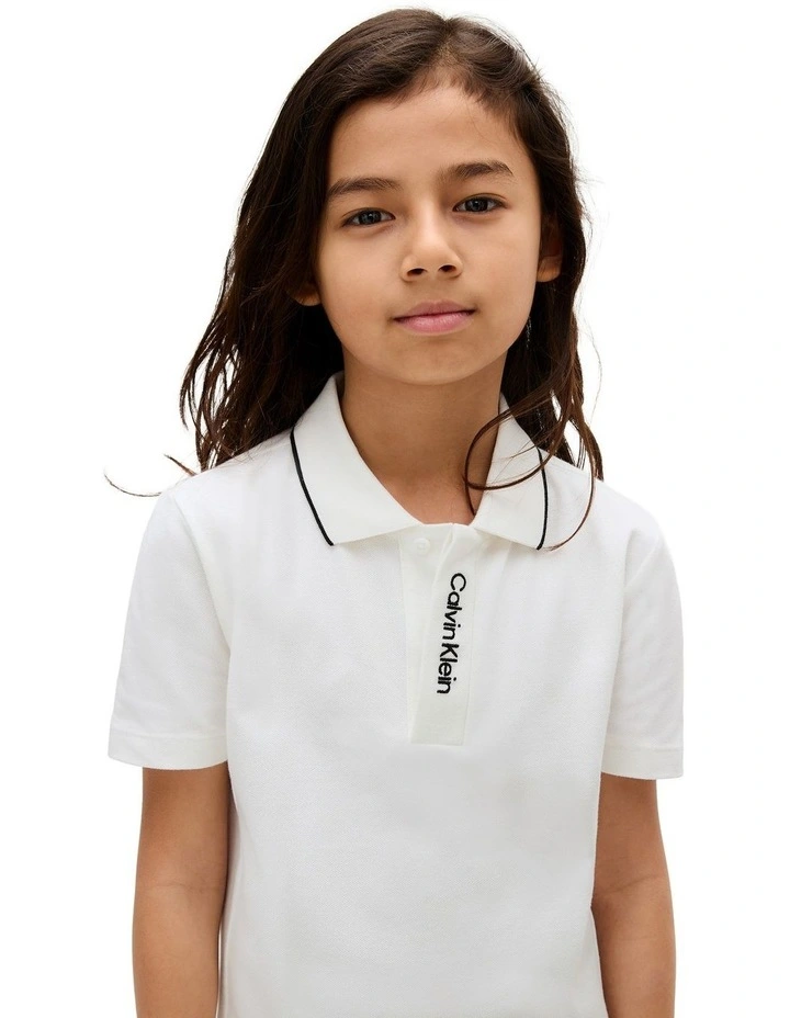Pique Polo Shirt (8-16 Years) in White image 5