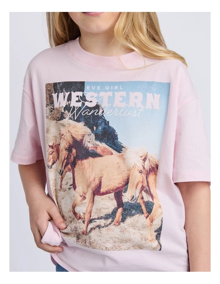 Western Tee (8 - 16 Years) in Pink image 6