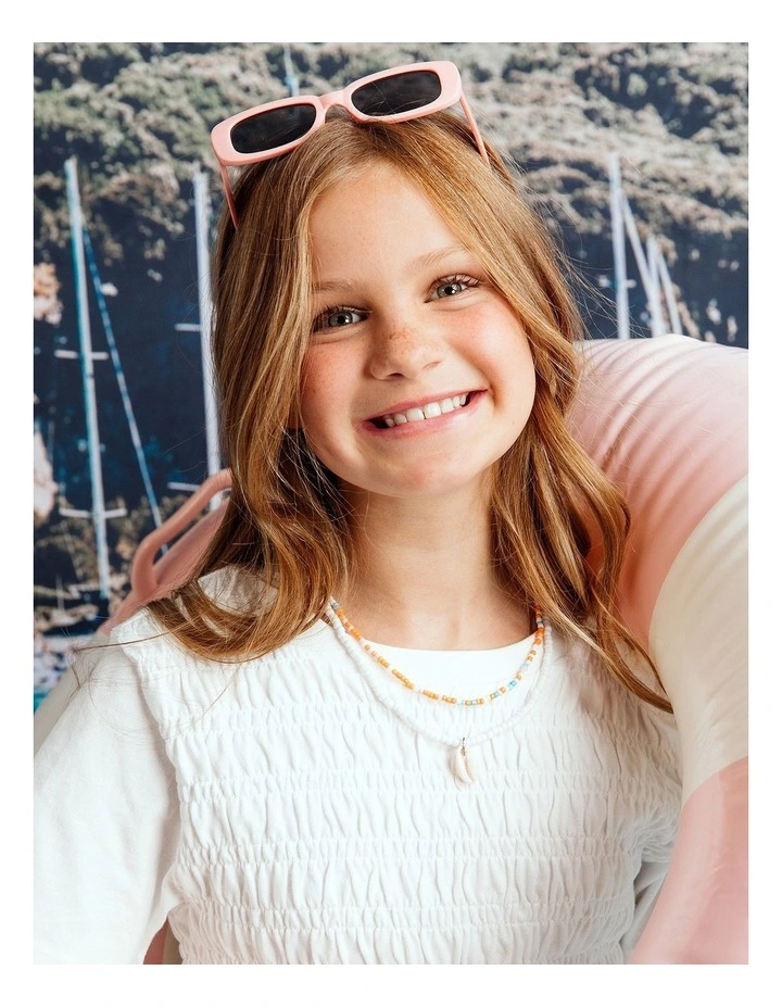 Zara Shirred Tee (8 - 16 Years) in White image 3