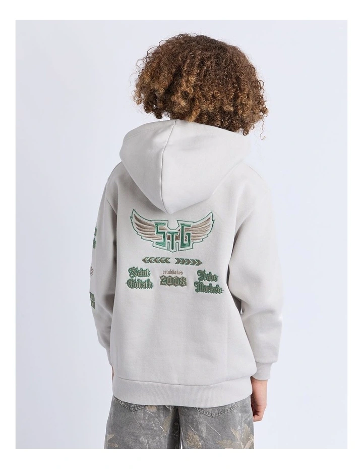 Wings Hoodie (8-16 Years) in Grey image 3