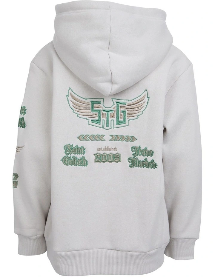Wings Hoodie (8-16 Years) in Grey image 7