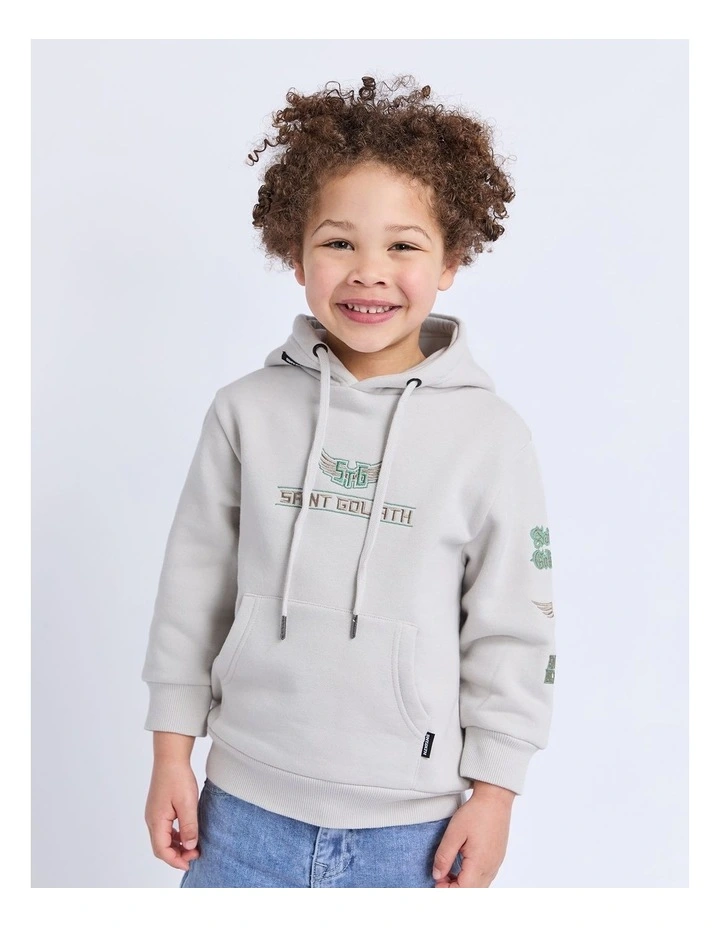 Wings Hoodie (3-7 Years) in Grey image 1