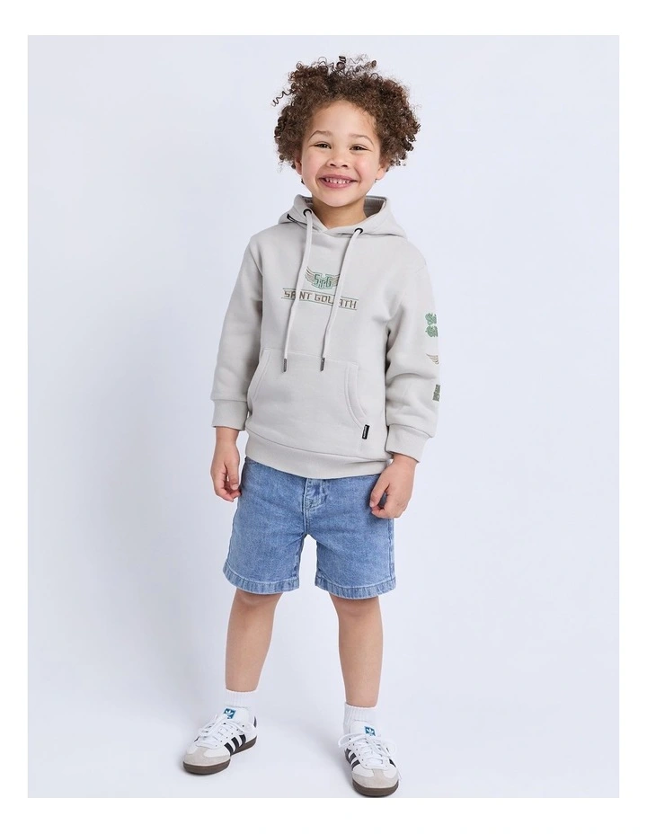 Wings Hoodie (3-7 Years) in Grey image 3