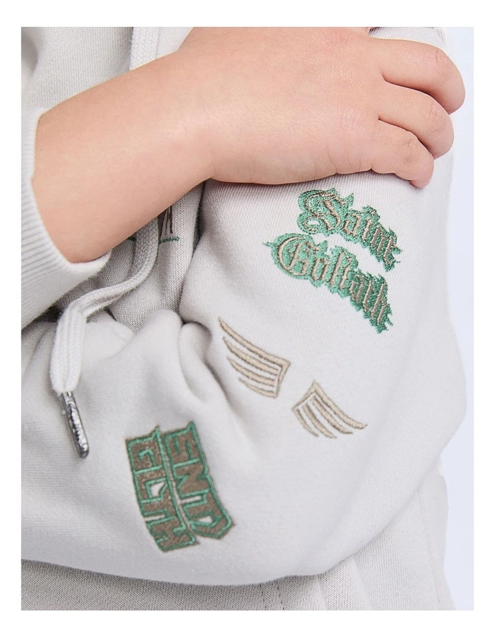 Wings Hoodie (3-7 Years) in Grey image 4