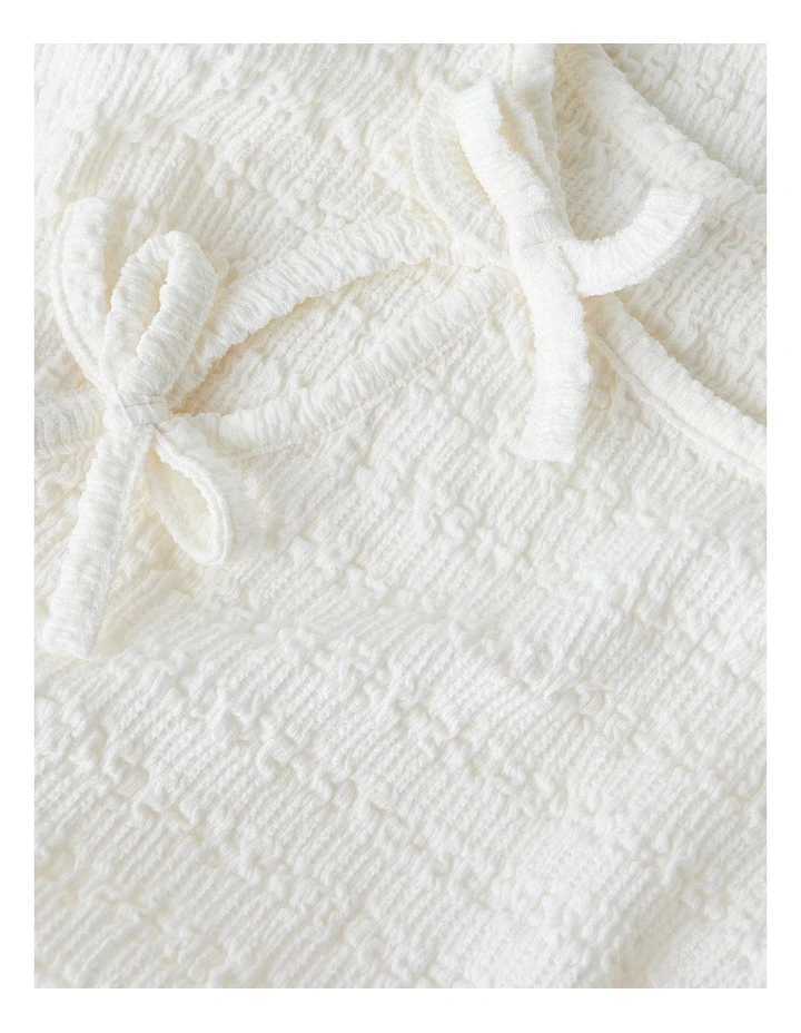 Belindo Bow Top in White image 2