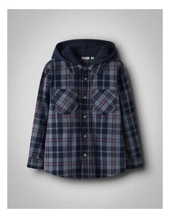 Russel Check Overshirt in Blue