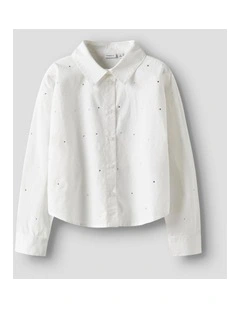 Rhing Cotton Shirt in White