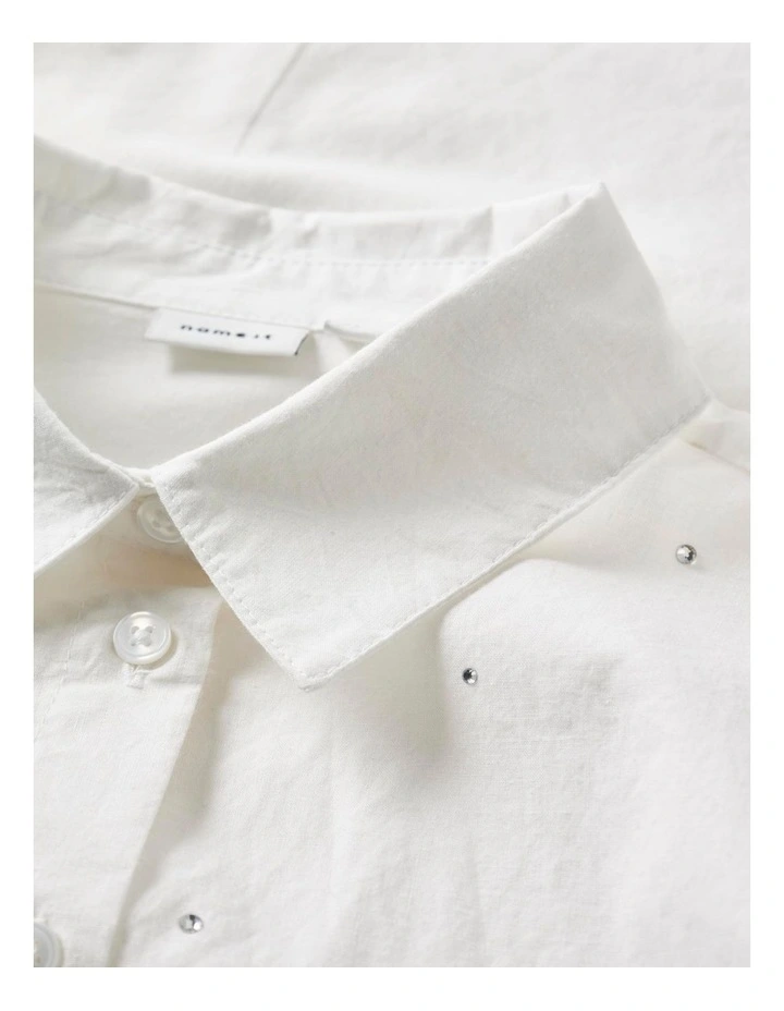 Rhing Cotton Shirt in White image 3