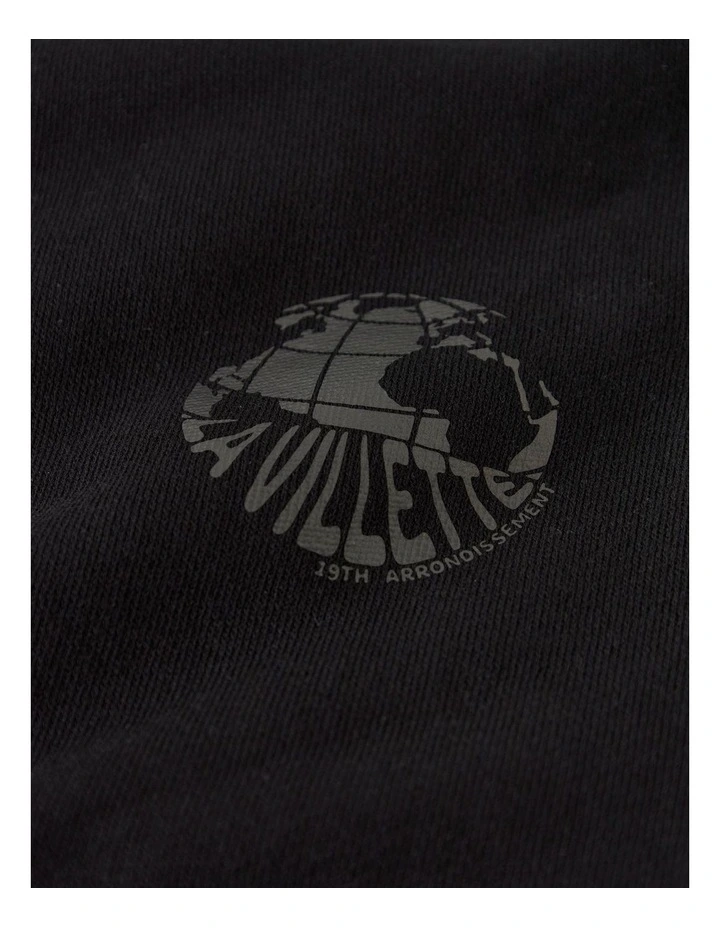 Randall Printed Sweatshirt in Black image 5