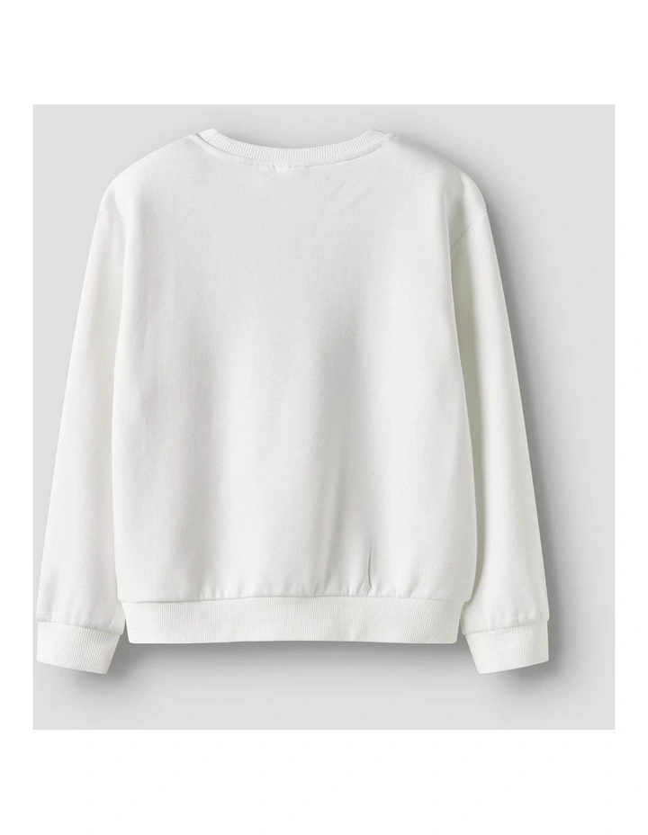 Retta Printed Sweatshirt in White image 2
