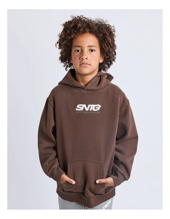 Challenger Hoodie (8-16 &ears) in Brown image 1