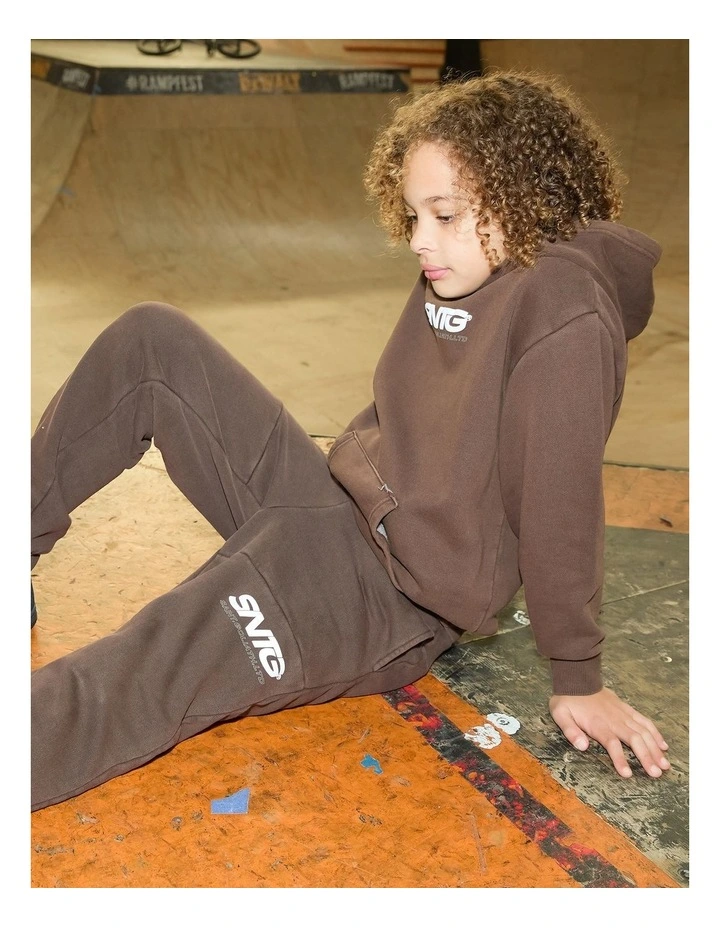 Challenger Hoodie (8-16 &ears) in Brown image 2