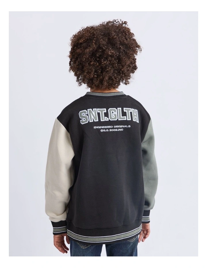 Casper Crew Jumper (8-16 Years) in Black image 3